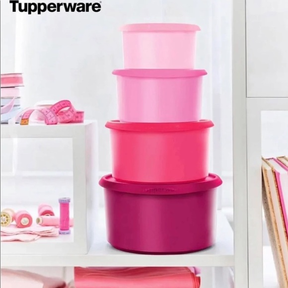 One touch canister set by tupperware